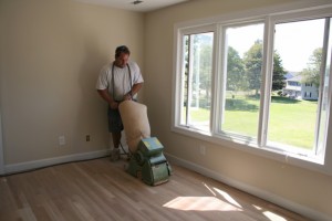 Refinished hardwood floor