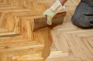 Hardwood floor refinishing