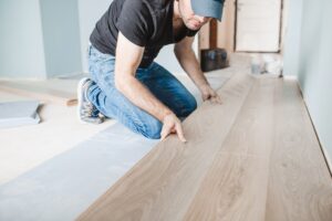 jke hardwood vinyl floor installation in howard county